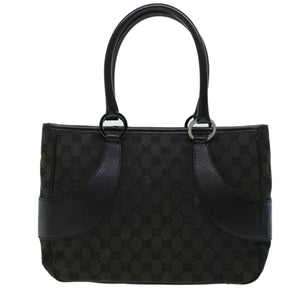Gucci GG Canvas Shoulder Hand Bag 2Set Black am4437