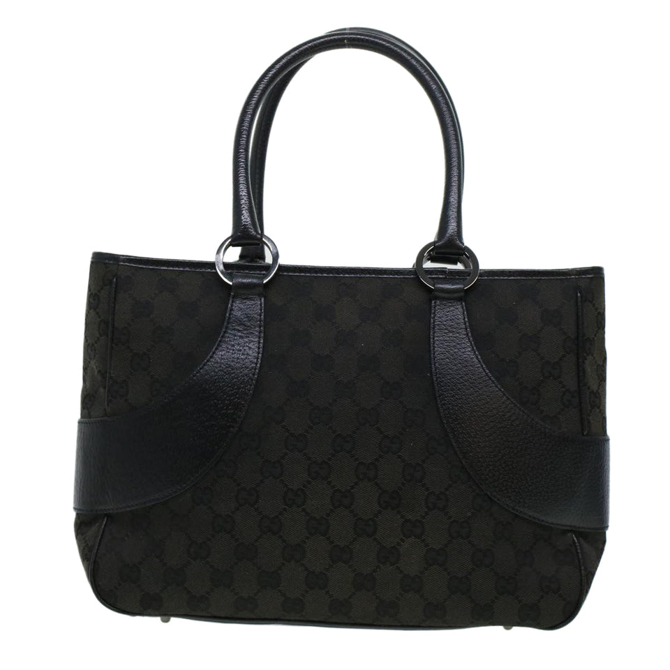 Gucci GG Canvas Shoulder Hand Bag 2Set Black am4437