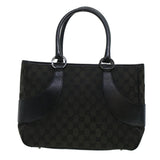Gucci GG Canvas Shoulder Hand Bag 2Set Black am4437