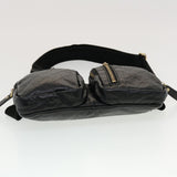 Gucci GG Canvas Guccissima Waist Bag Black 246417 am4450