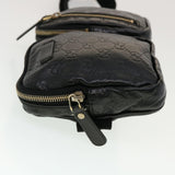 Gucci GG Canvas Guccissima Waist Bag Black 246417 am4450
