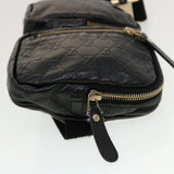 Gucci GG Canvas Guccissima Waist Bag Black 246417 am4450