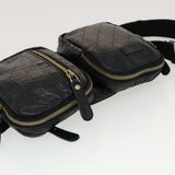Gucci GG Canvas Guccissima Waist Bag Black 246417 am4450