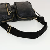 Gucci GG Canvas Guccissima Waist Bag Black 246417 am4450