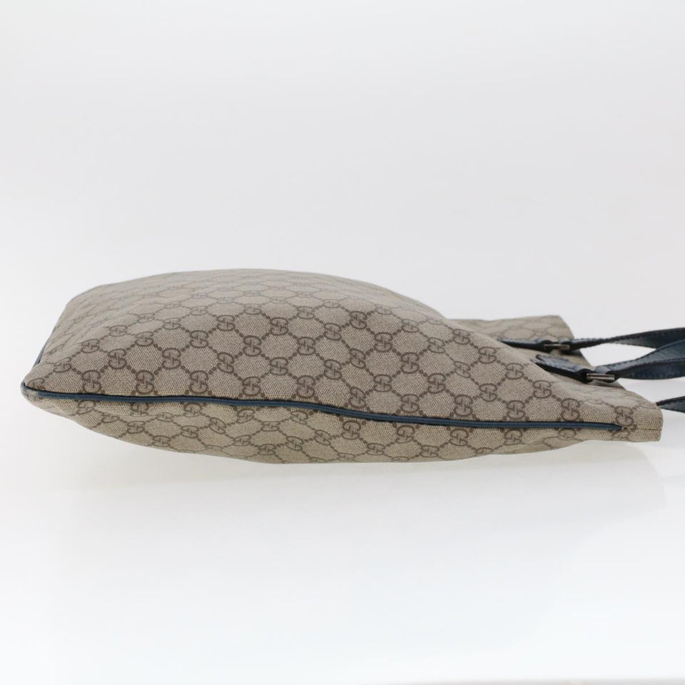 Gucci GG Canvas Tote Bag PVC Leather Beige am4470