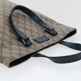 Gucci GG Canvas Tote Bag PVC Leather Beige am4470