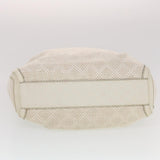 Gucci Diamante GG Canvas Hand Bag Leather White 211944 am4493