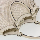 Gucci Diamante GG Canvas Hand Bag Leather White 211944 am4493