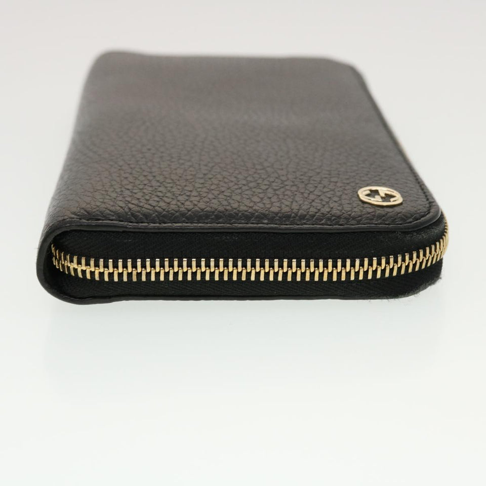 Gucci Interlocking Long Wallet Leather Black am4502