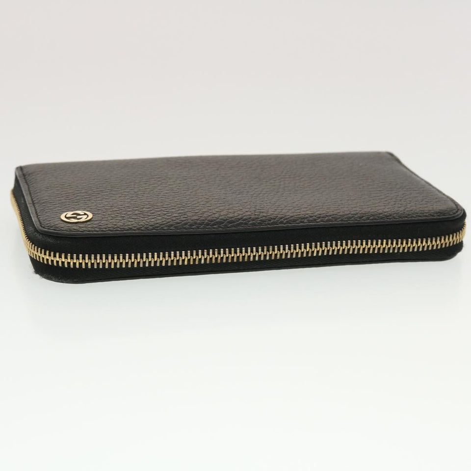 Gucci Interlocking Long Wallet Leather Black am4502