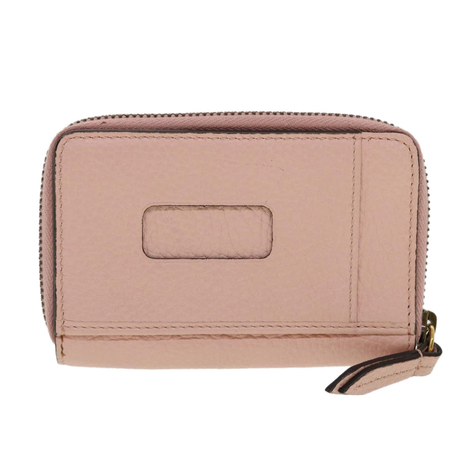Gucci Animalie Card Case Leather Pink 546590 am4503