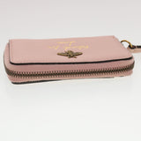 Gucci Animalie Card Case Leather Pink 546590 am4503