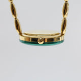 Gucci Bezel 6 Metallic Color Watch Gold Green Red am4518