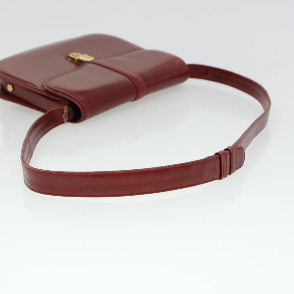 Gucci Shoulder Bag Leather Red am4554