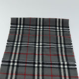 Luxury BurberrySs Nova Check Scarf Wool Gray Auth am6330