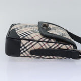 Luxury BurberrySs Nova Check Shoulder Bag Canvas Beige Auth am6582A