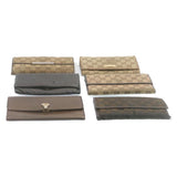 Gucci GG Canvas Long Wallet Leather 6Set Black Brown ar6414