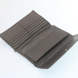Gucci GG Canvas Long Wallet Leather 6Set Black Brown ar6414
