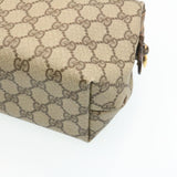 Gucci GG Canvas Pouch PVC Leather Beige ar6441