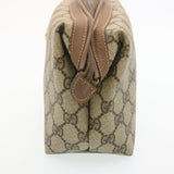 Gucci GG Canvas Pouch PVC Leather Beige ar6441
