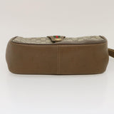 Gucci Web Sherry Line GG Canvas Shoulder Bag Beige Red Green ar6721