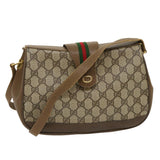 Gucci Web Sherry Line GG Canvas Shoulder Bag Beige Red Green ar6721