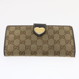 Gucci GG Canvas Long Wallet Leather 5Set Beige Red black ar6787