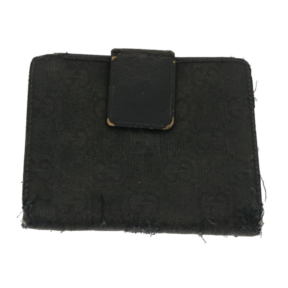 Gucci GG Canvas Wallet Leather 7Set Beige Black ar6790