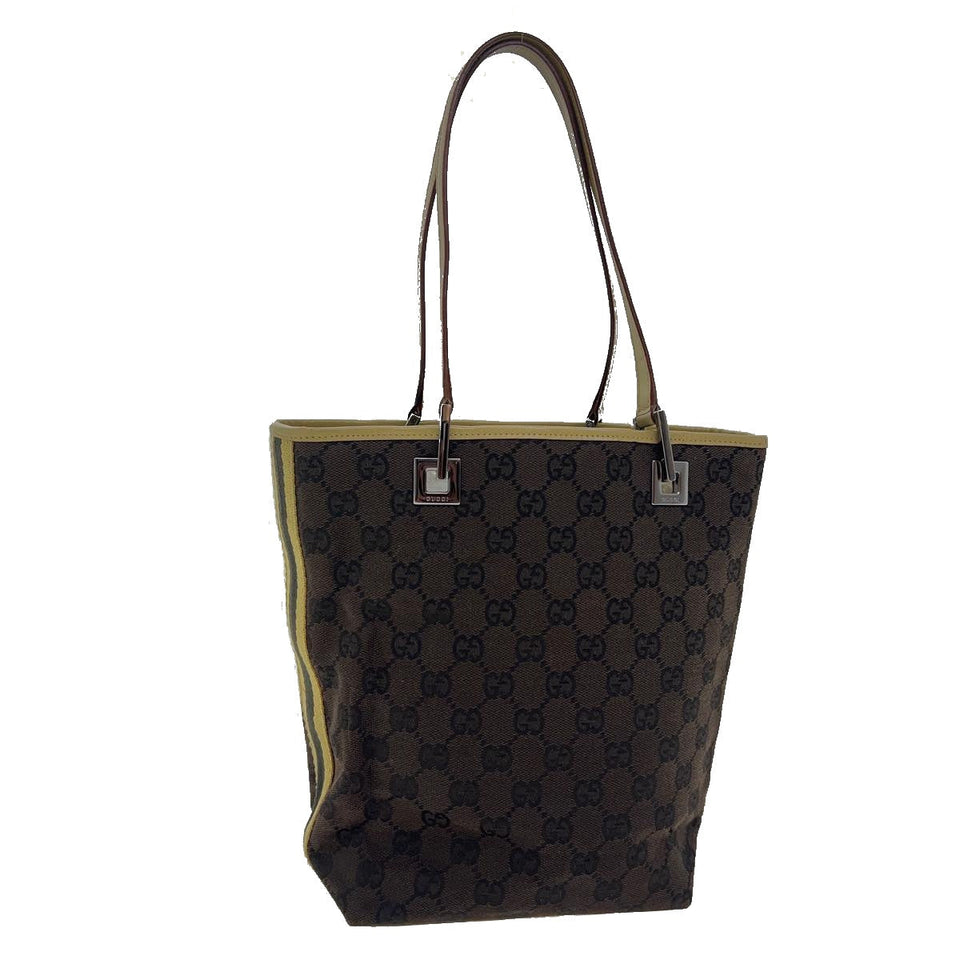 Gucci Sherry Line GG Canvas Tote Bag Khaki Beige ar7449