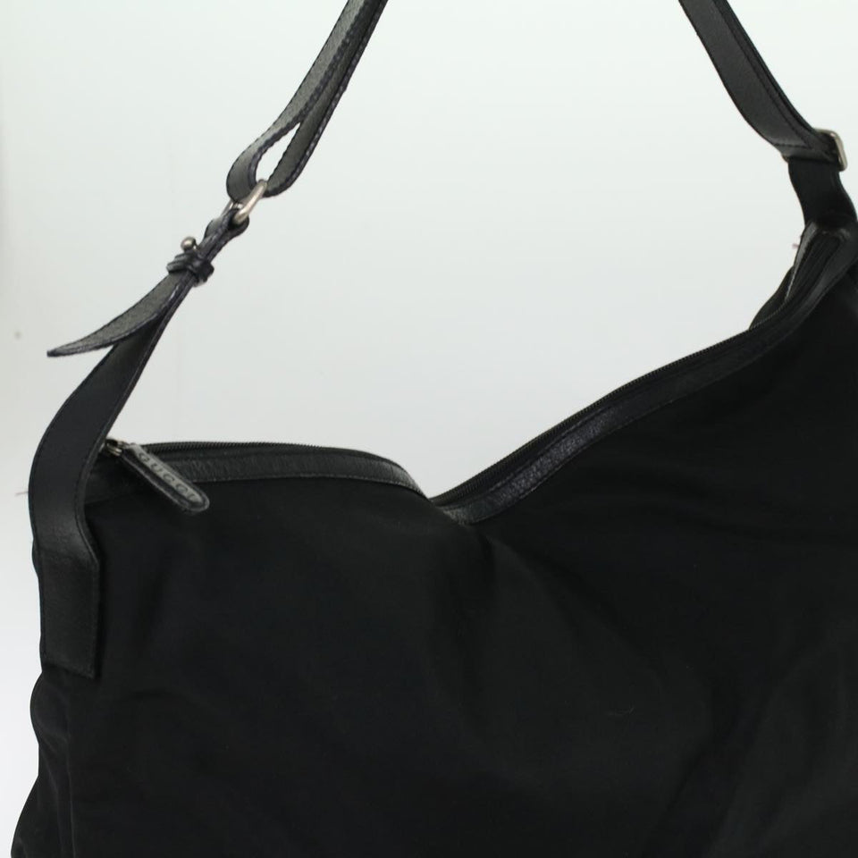 Gucci Shoulder Bag Canvas Black ar8657