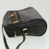 Gucci GG Canvas Web Sherry Line Shoulder Bag Black Red 119.02.087 ar8721