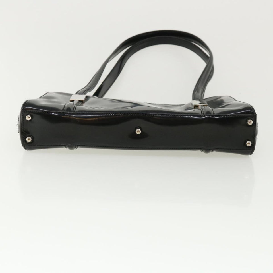 Gucci Shoulder Bag Patent Leather Black ar8722
