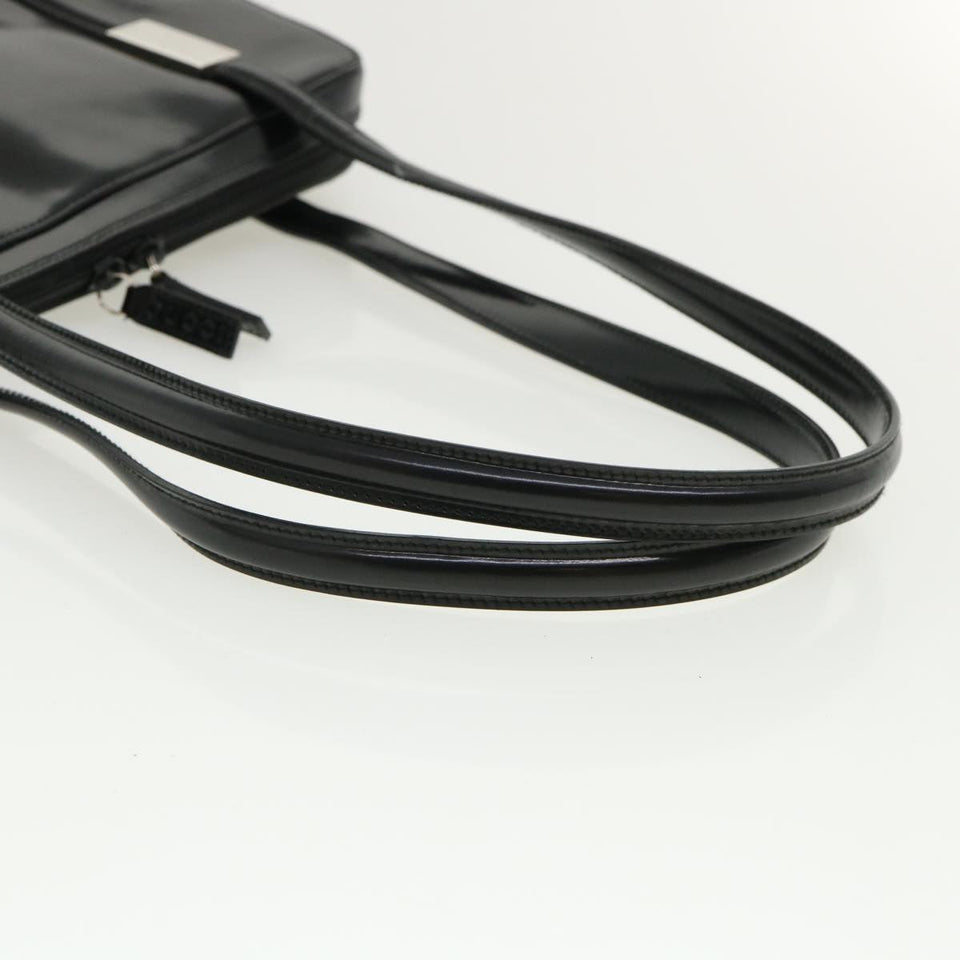 Gucci Shoulder Bag Patent Leather Black ar8722