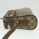 Gucci GG Canvas Web Sherry Line Shoulder Bag Beige Red Green ar8987