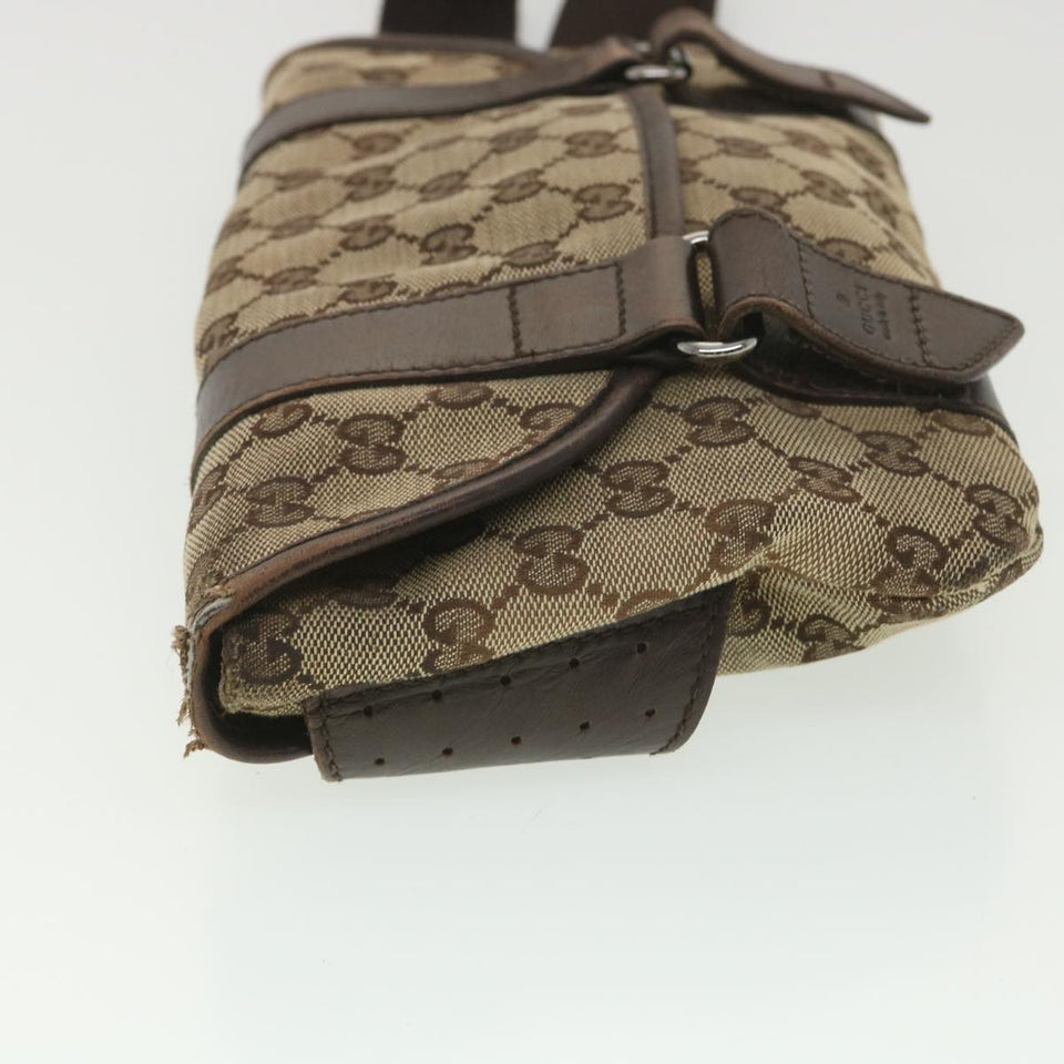 Gucci GG Canvas Waist Bag Beige 145851 ar9075