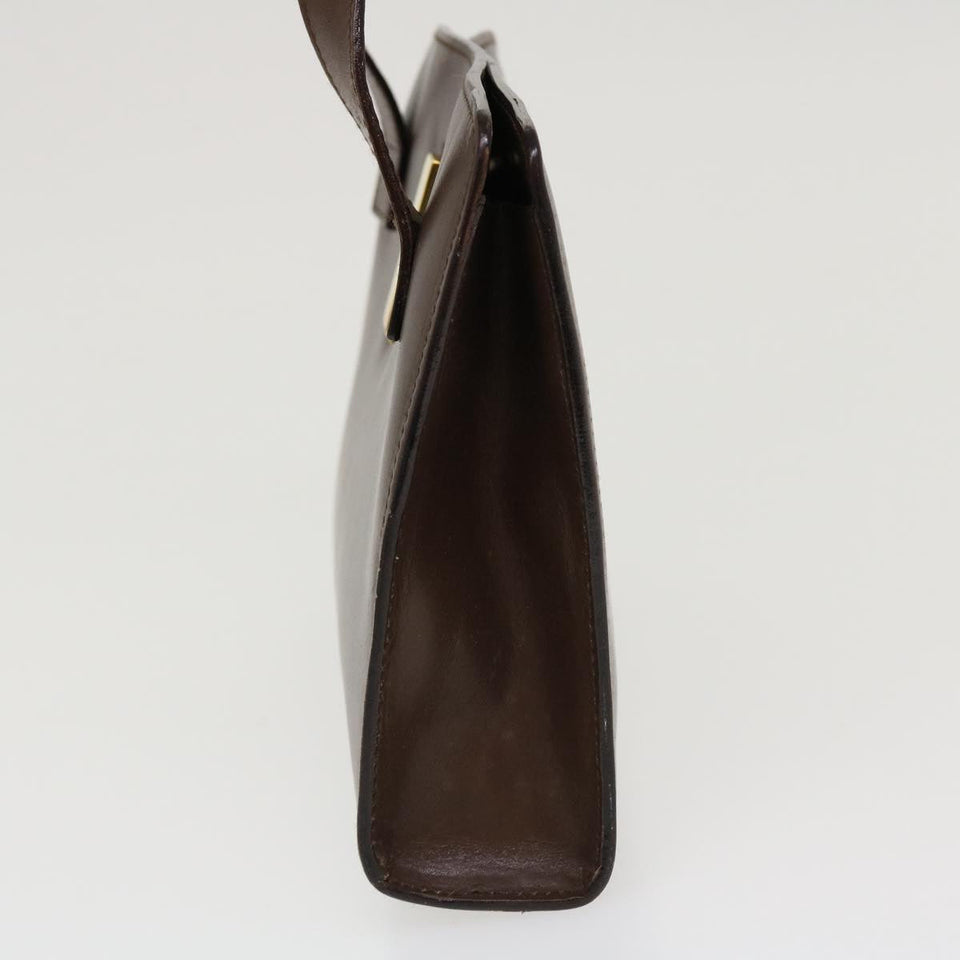 Gucci Hand Bag Leather Brown ar9113