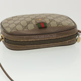 Gucci GG Canvas Web Sherry Line Shoulder Bag Beige Red 007.754.6112 ar9145
