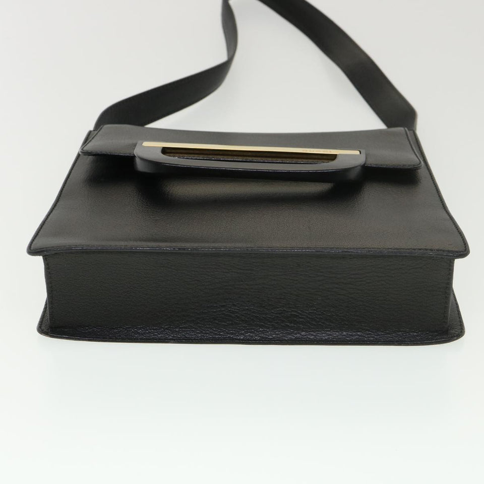 Gucci Shoulder Bag Leather Black ar9186