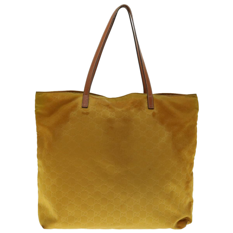 Gucci GG Canvas Tote Bag Yellow 295252 ar9227