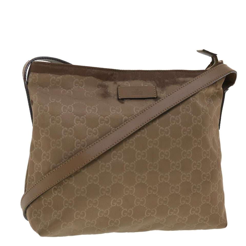 Gucci GG Canvas Shoulder Bag Brown 314529 ar9228