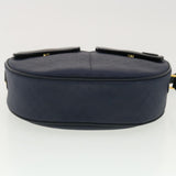 Gucci Micro GG Canvas Shoulder Bag PVC Leather Navy ar9247