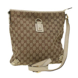 Gucci GG Canvas Shoulder Bag Beige 131326 ar9404