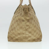 Gucci GG Canvas Sherry Line Tote Bag Beige Green Pink 131230 ar9406