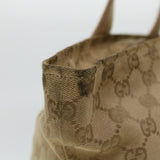 Gucci GG Canvas Sherry Line Tote Bag Beige Green Pink 131230 ar9406