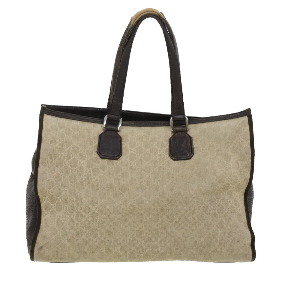 Gucci GG Canvas Tote Bag Beige 281400 ar9407