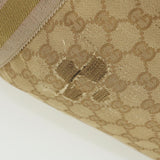 Gucci GG Canvas Sherry Line Tote Bag Beige Green Pink 189669 ar9408