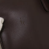 Gucci Hand Bag Leather Brown ar9546B