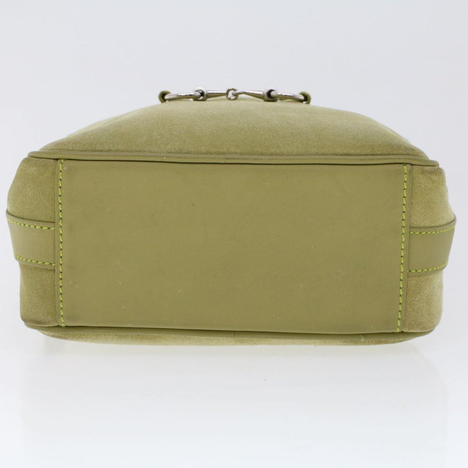 Gucci Shoulder Bag Suede Green 007•3444•0221 ar9684B