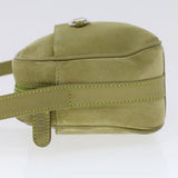 Gucci Shoulder Bag Suede Green 007•3444•0221 ar9684B