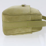 Gucci Shoulder Bag Suede Green 007•3444•0221 ar9684B